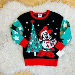 Disney Minnie Mouse Christmas sweater toddler 2T